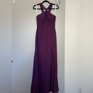 Azazie Rue Grape bridesmaids dress, Size A6